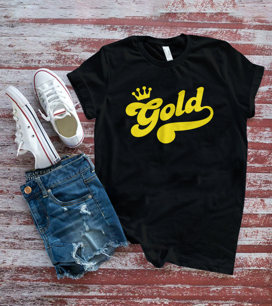 Lamar Jackson Gold Funko Crown T-Shirt