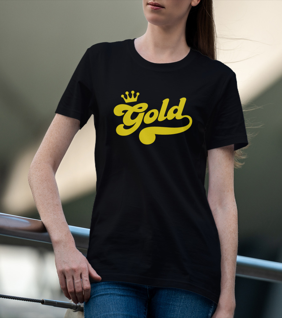 Lamar Jackson Gold Funko Crown T-Shirt