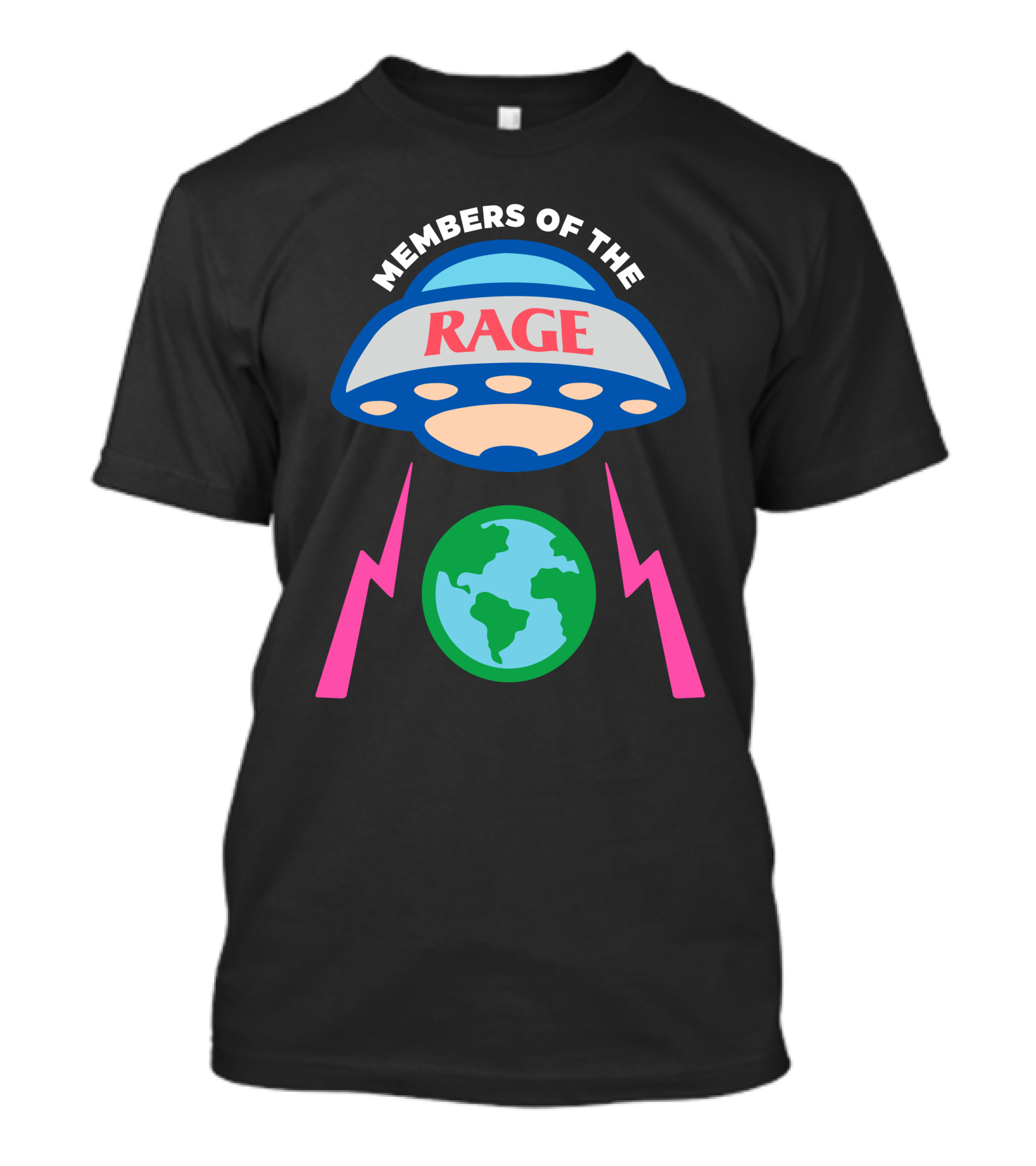 Members Of The Rage UFO Earth Lightning Bolt Kid Cudi T-Shirt