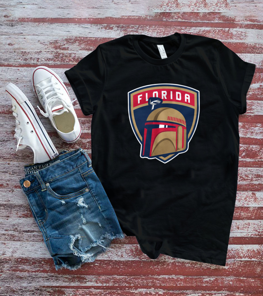Boba Fett Florida Panthers Crossover T-Shirt