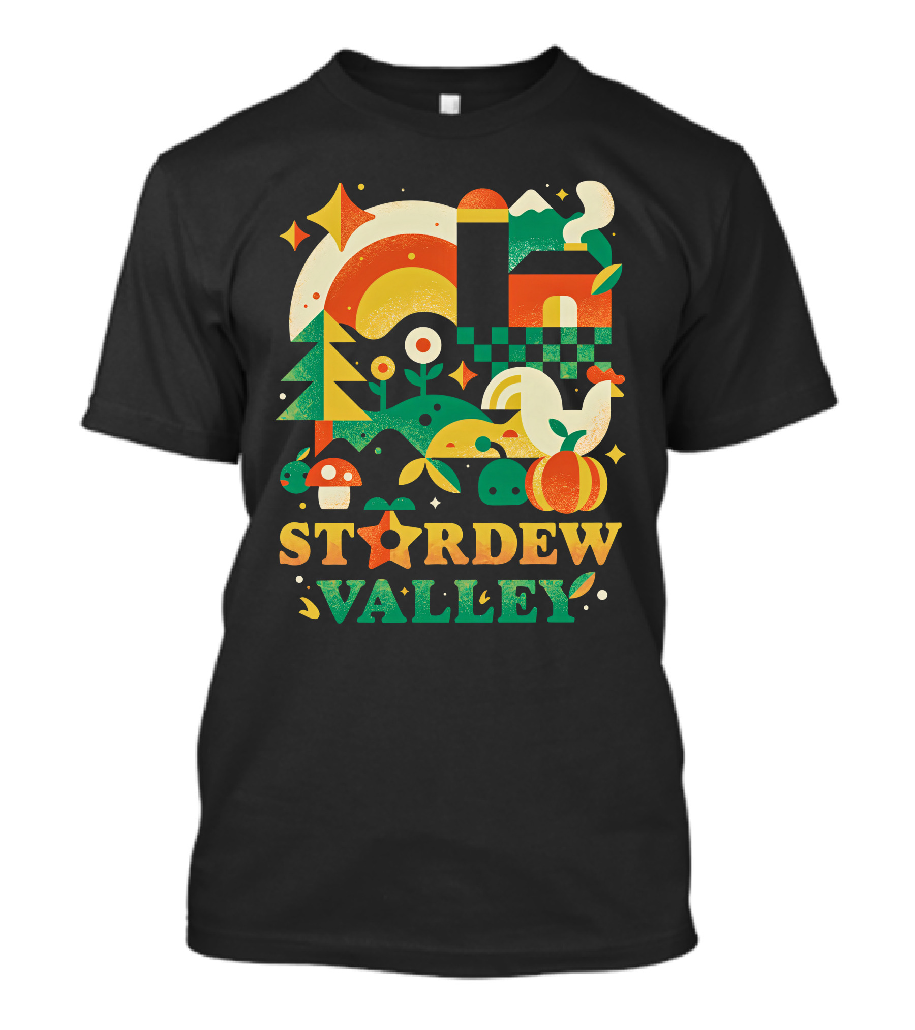 Stardew Valley Countryside Farmhouse And Nature Elements T-Shirt