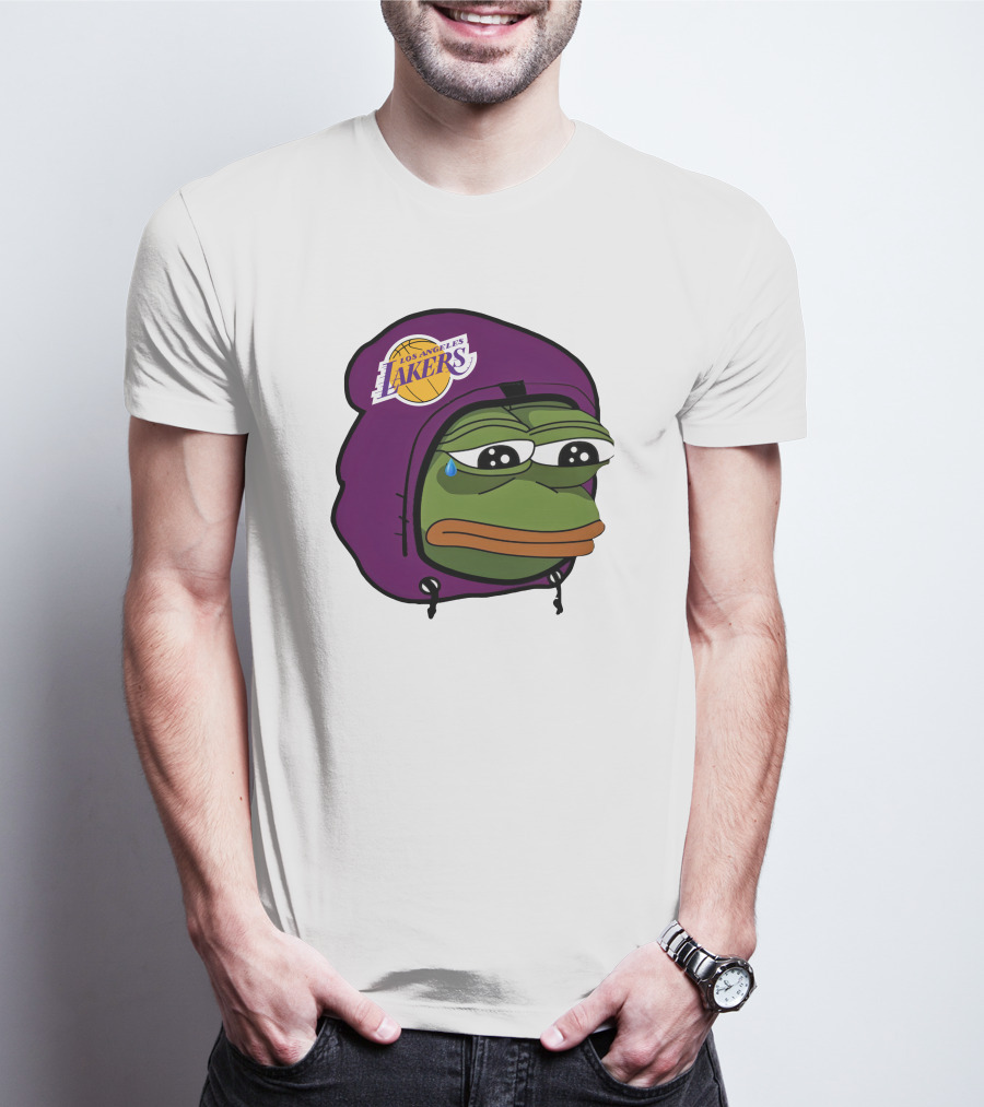 Lakeshowyo Los Angeles Lakers Fan Sad Pepe T-Shirt