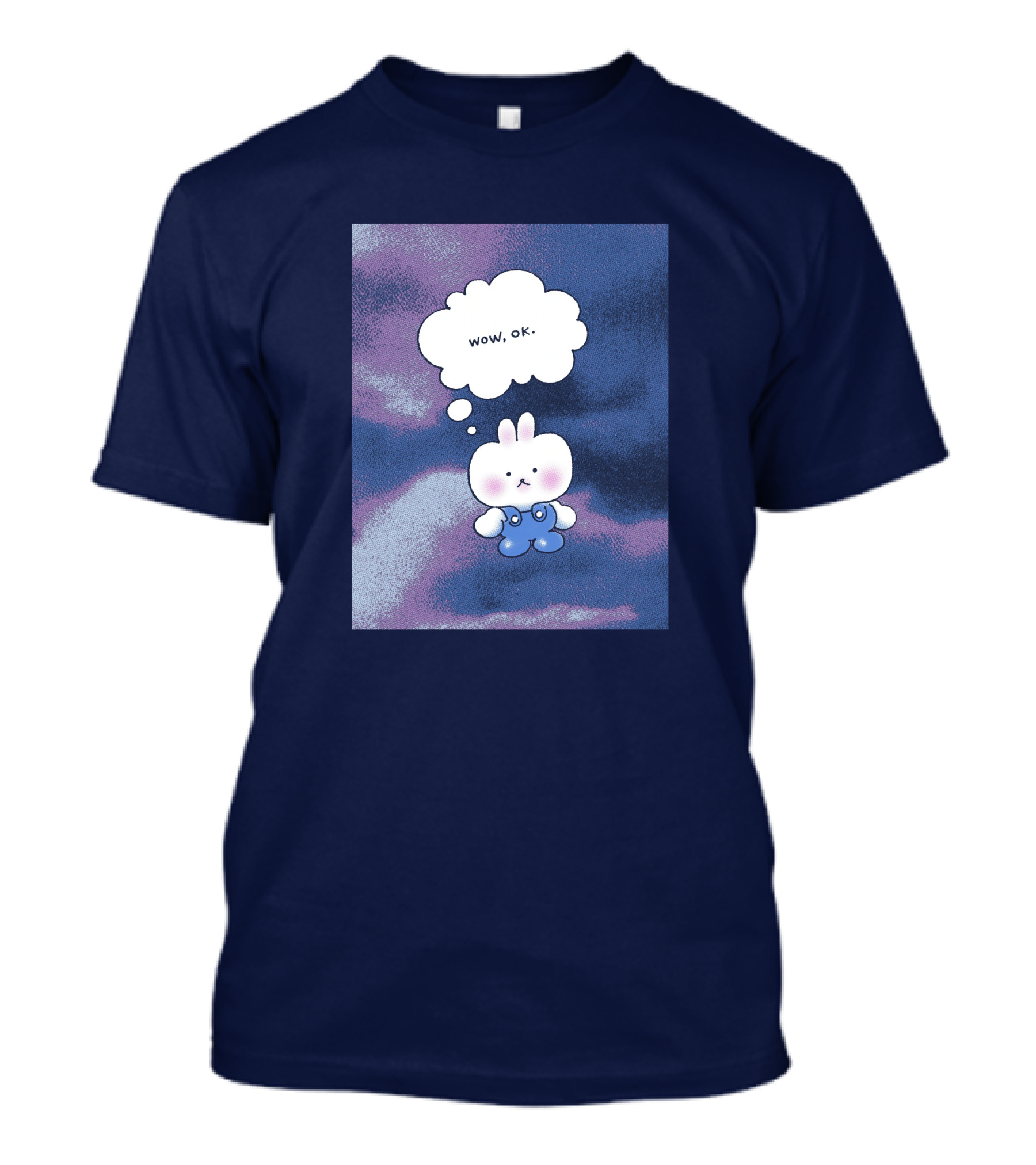 The Yetee Merch Wow Ok Thought Bubble Character T-Shirt