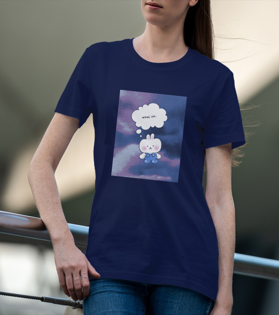 The Yetee Merch Wow Ok Thought Bubble Character T-Shirt