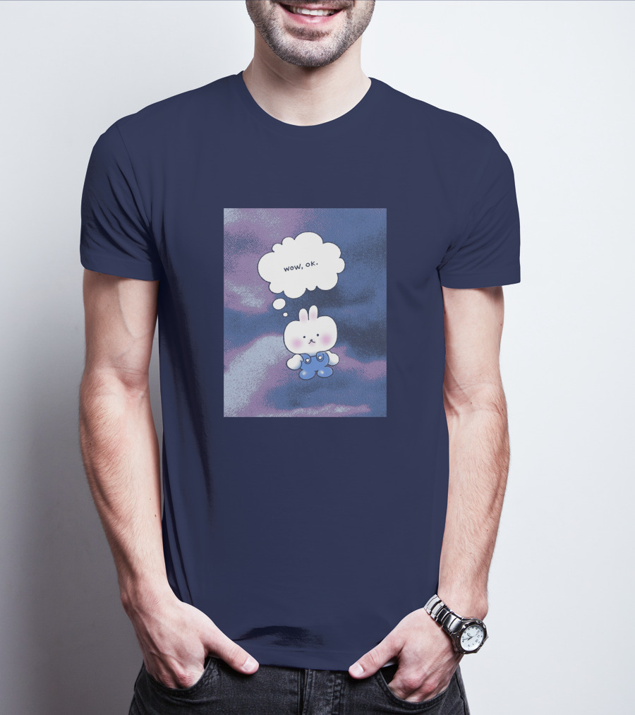 The Yetee Merch Wow Ok Thought Bubble Character T-Shirt