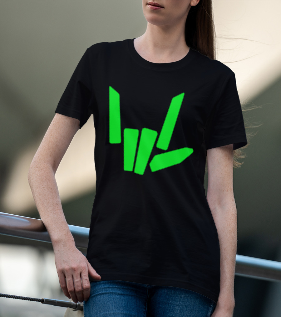 Original Share The Love Green Hand Sign Gesture T-Shirt