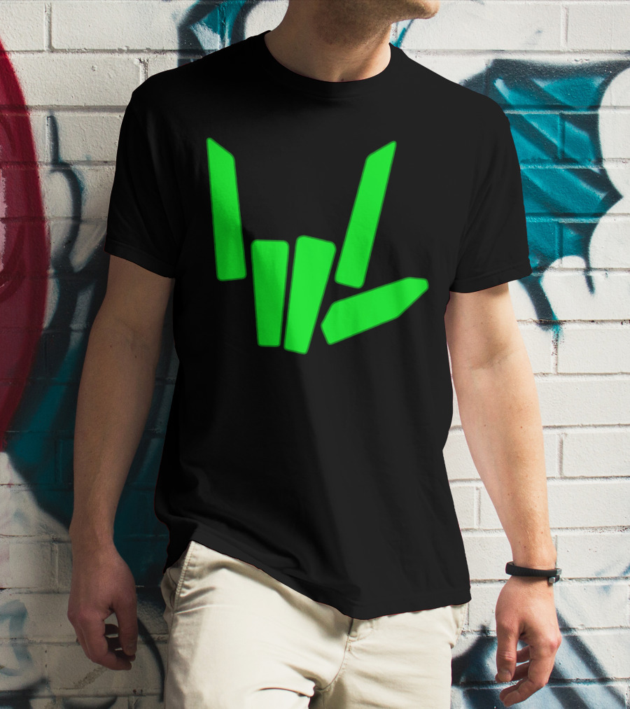 Original Share The Love Green Hand Sign Gesture T-Shirt