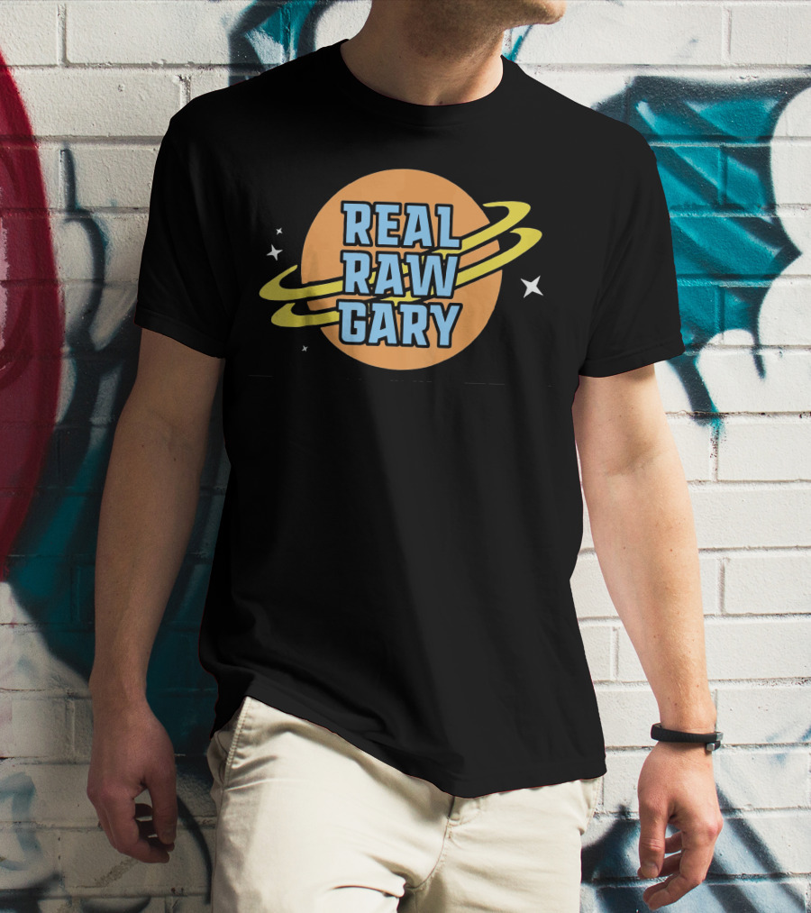 Real Raw Gary Saturn Space Rings T-Shirt