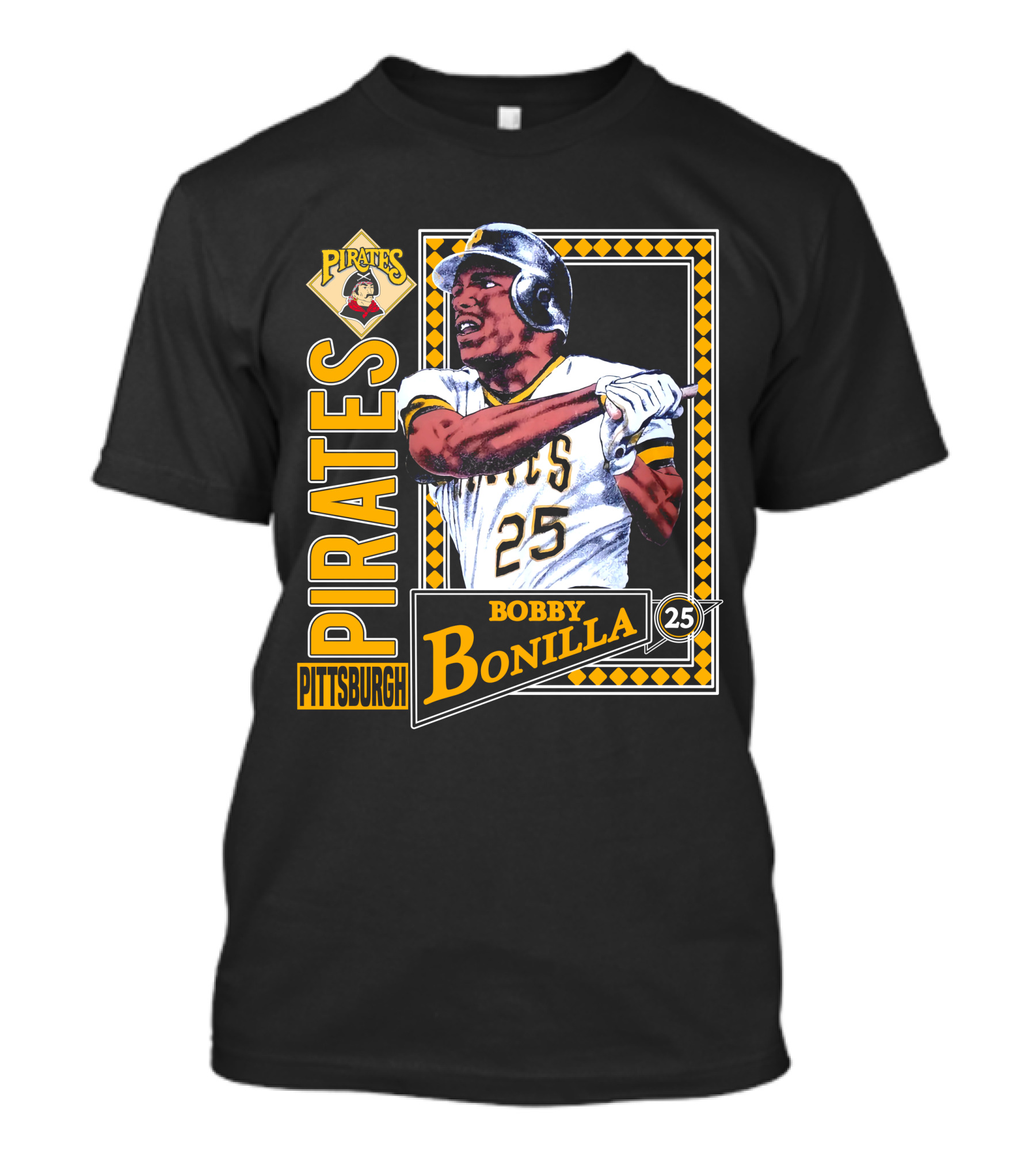 Pittsburgh Pirates Bobby Bonilla 25 Vintage 1991 Baseball T-Shirt