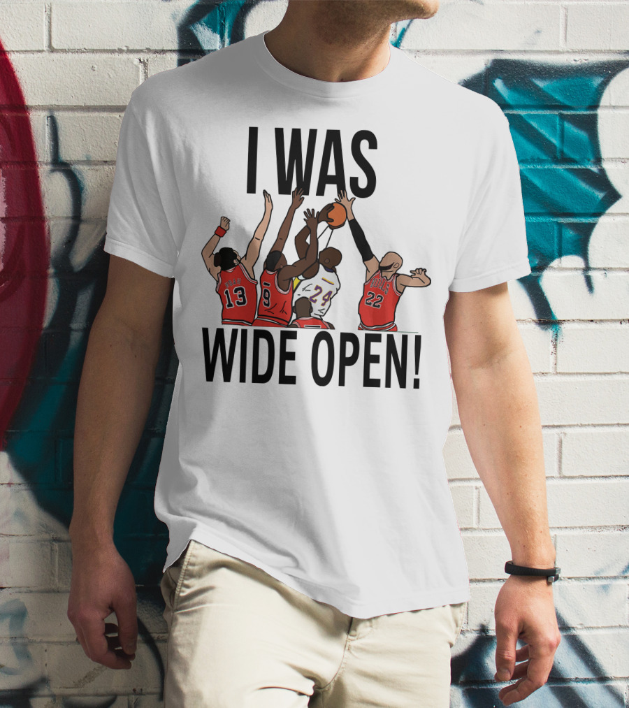 Kobe Bryant I Was Wide Open Basketball Bulls Lakers T-Shirt