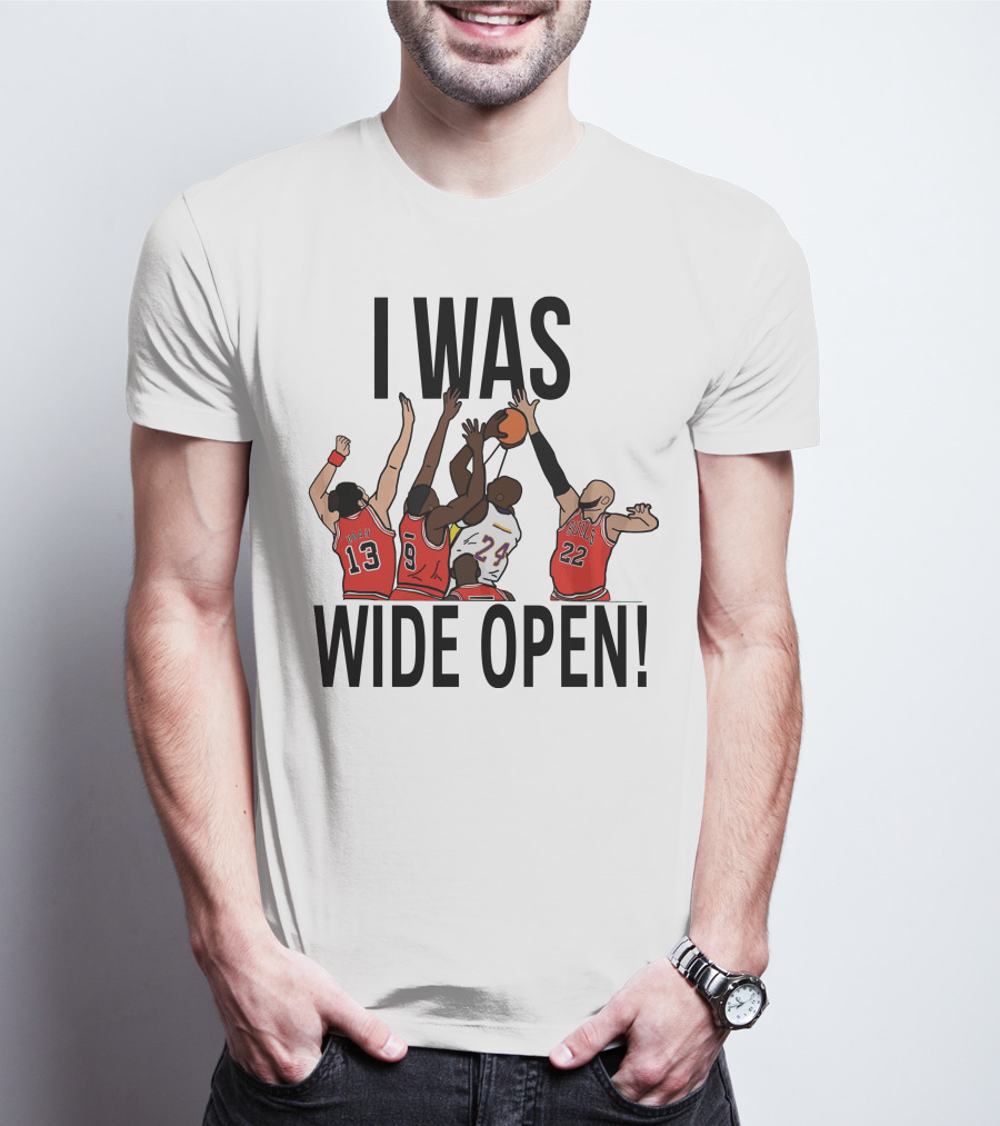 Kobe Bryant I Was Wide Open Basketball Bulls Lakers T-Shirt