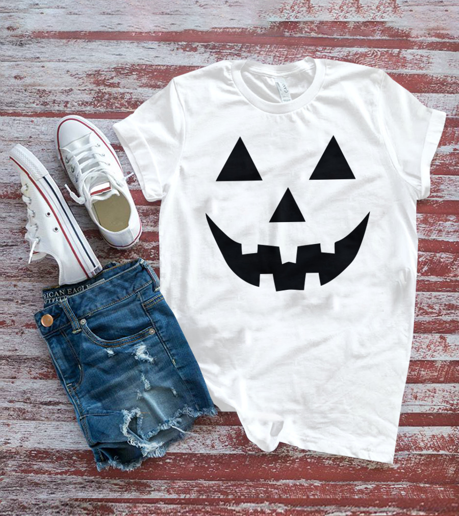 Jack O Lantern Face Pumpkin Halloween Scary Holiday T-Shirt