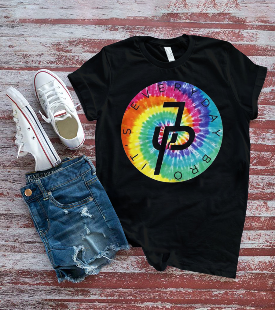 Jake Paul It's Everyday Bro Tie-Dye Logo Youth Personalized Shorts T-Shirt