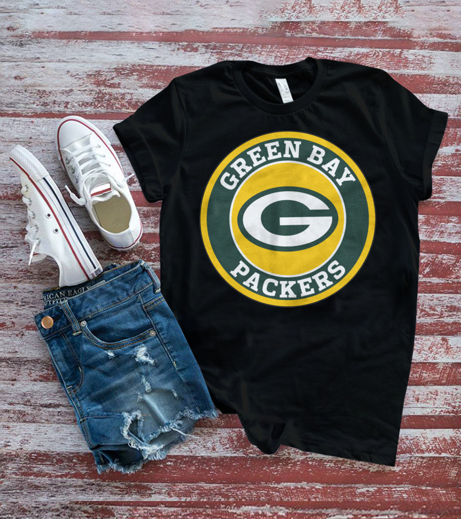 Green Bay Packers Football Team Circle T-Shirt