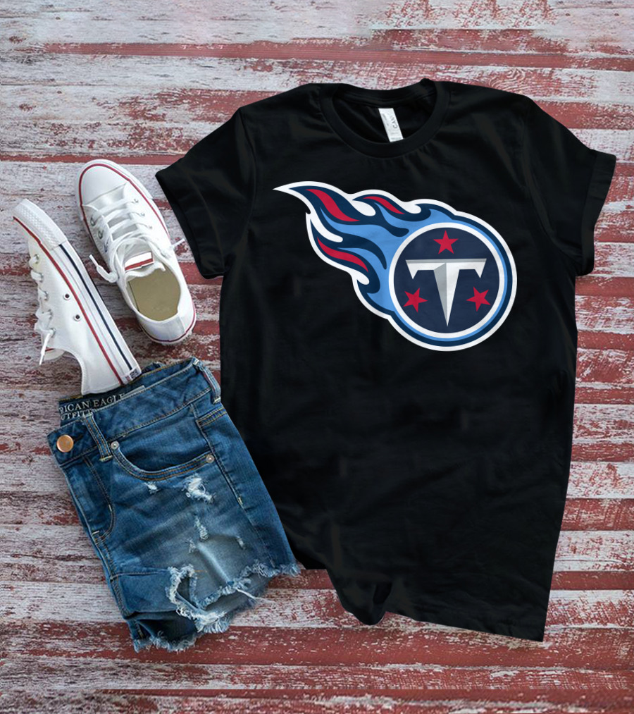 Tennessee Titans Football Team Symbol With Iconic T-Shirt