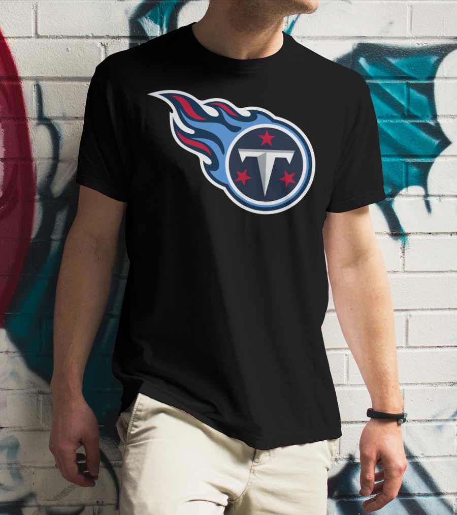 Tennessee Titans Football Team Symbol With Iconic T-Shirt