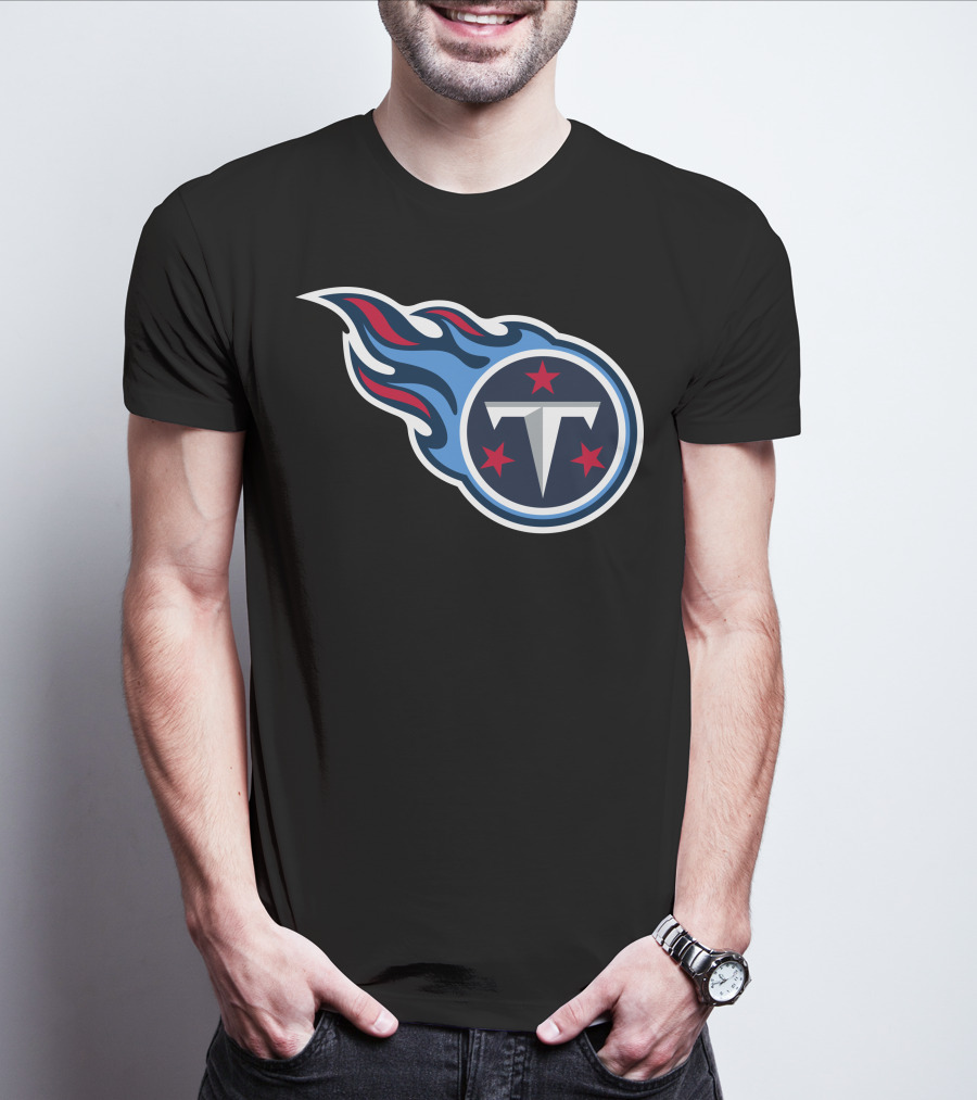Tennessee Titans Football Team Symbol With Iconic T-Shirt