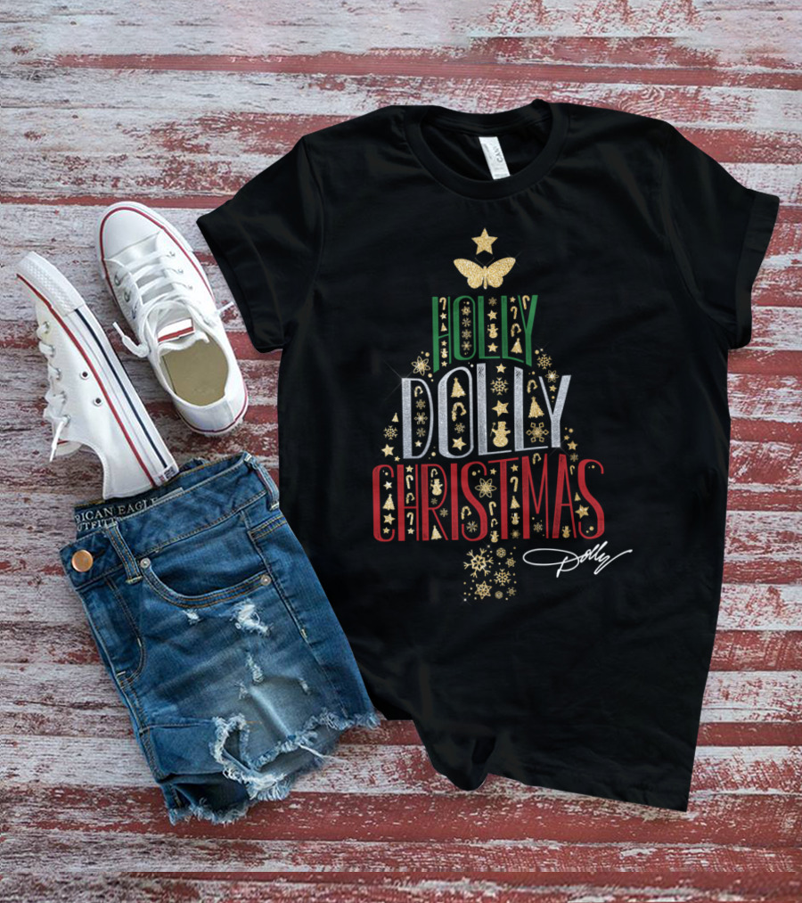 Holly Dolly Christmas Dolly Parton T-Shirt