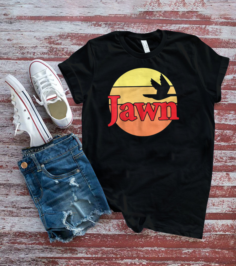 Wawa Jawn Sunset Silhouette Bird T-Shirt
