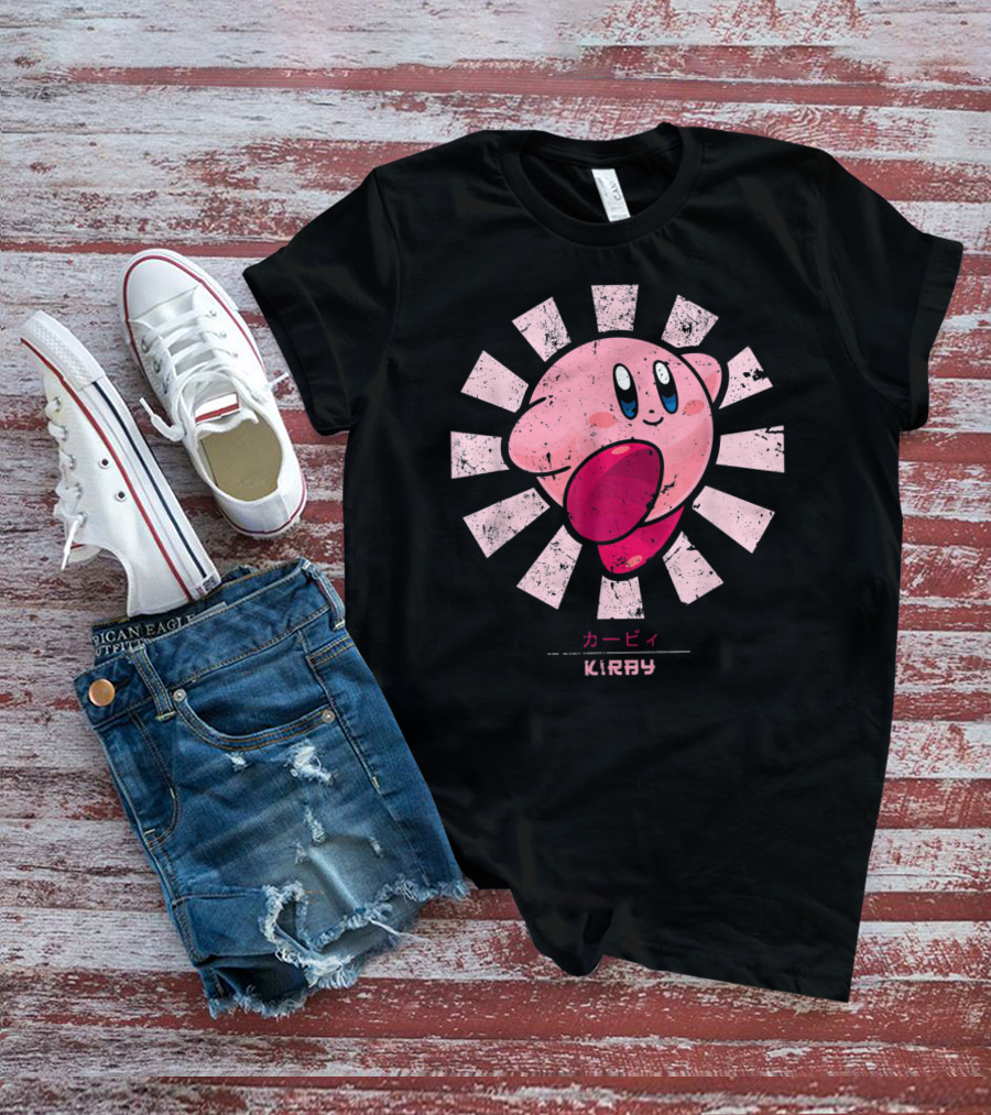 Kirby KIRBY Retro Style Burst T-Shirt