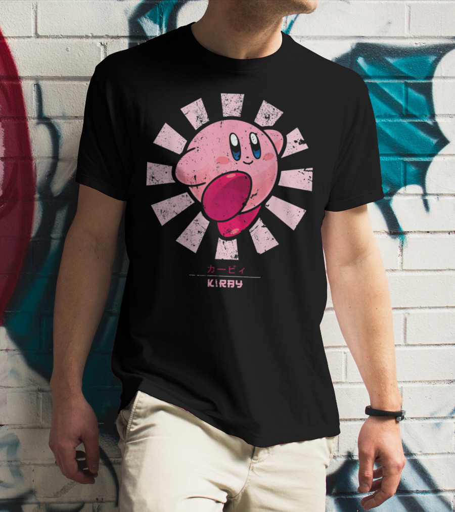 Kirby KIRBY Retro Style Burst T-Shirt