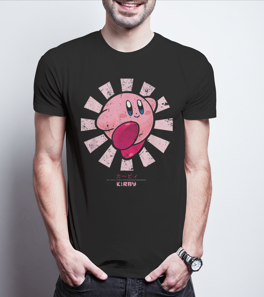 Kirby KIRBY Retro Style Burst T-Shirt
