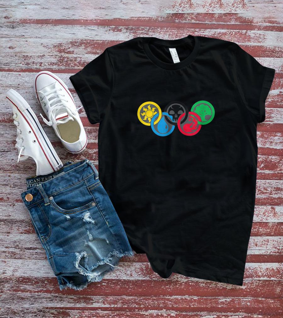 Magic Gathering Guild Lover Olympic Rings Elements T-Shirt