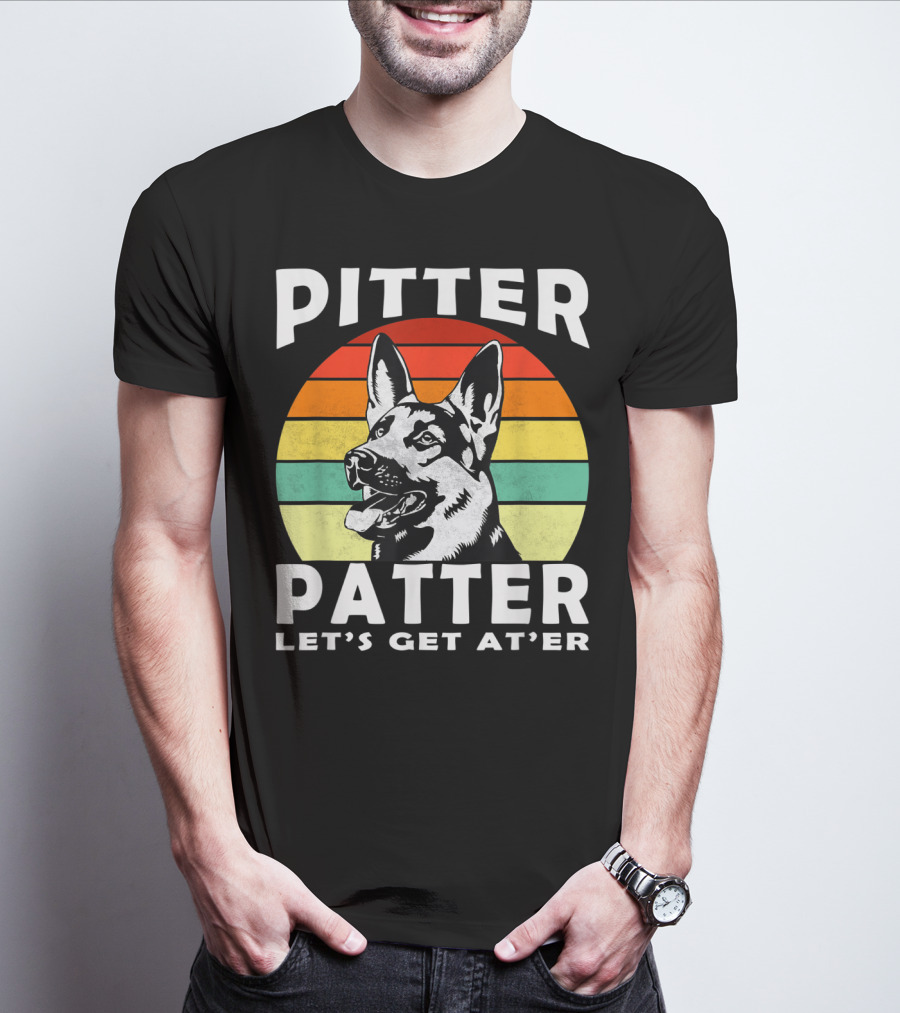 Pitter Patter Let's Get At'er Dog Rainbow T-Shirt