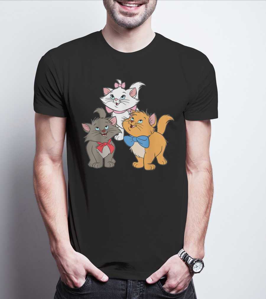 WoMarie Cartoon Aristocats Kittens Trio T-Shirt