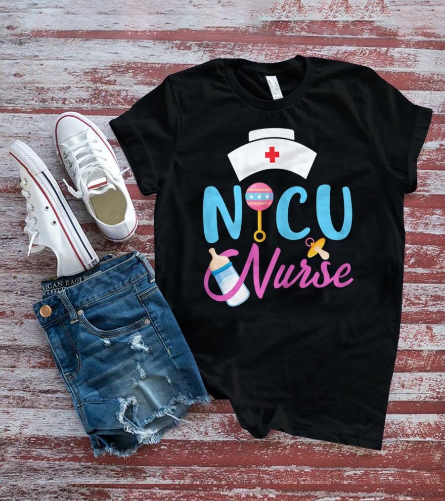 NICU Nurse Newborn Baby Care Essentials T-Shirt