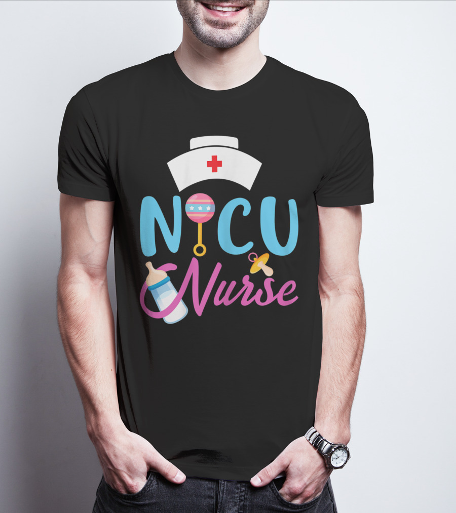 NICU Nurse Newborn Baby Care Essentials T-Shirt