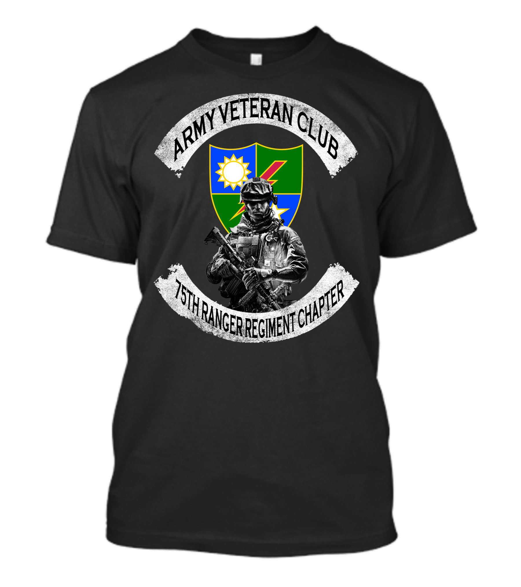 Army Veteran Club 75Th Ranger Regiment Chapter T-Shirt