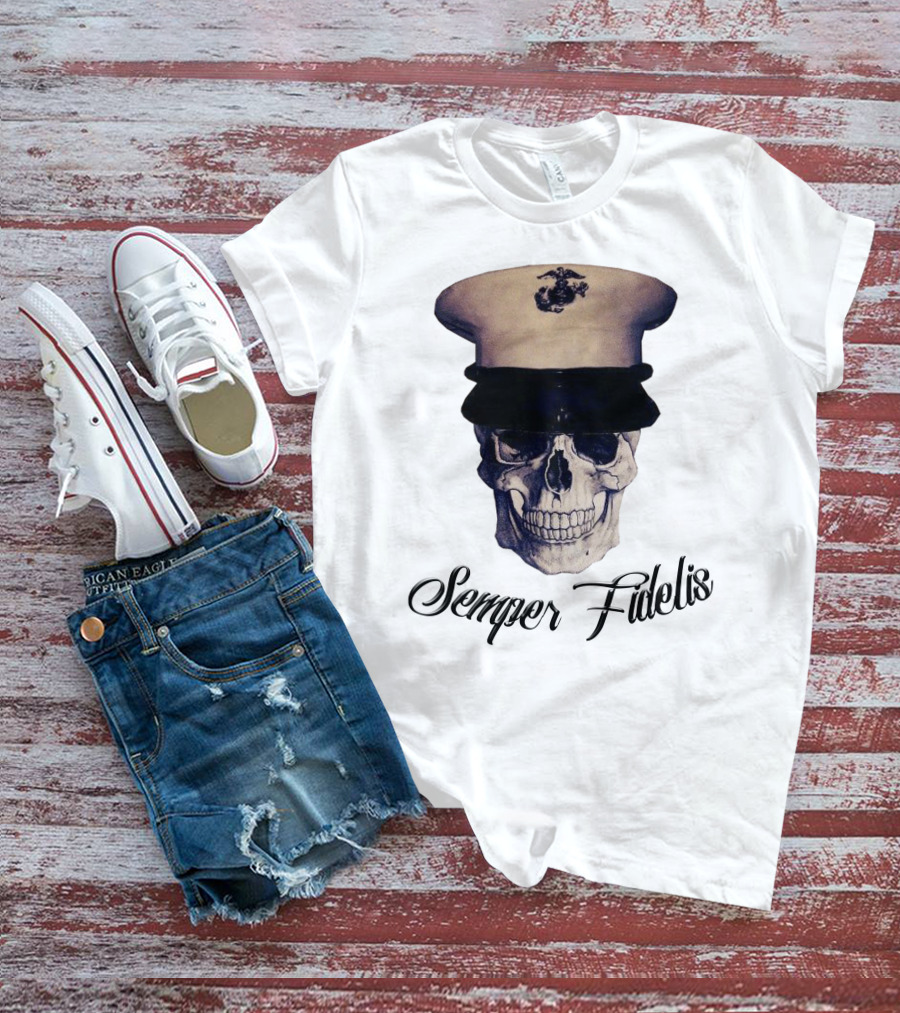 Semper Fidelis Skull Marine Corps T-Shirt
