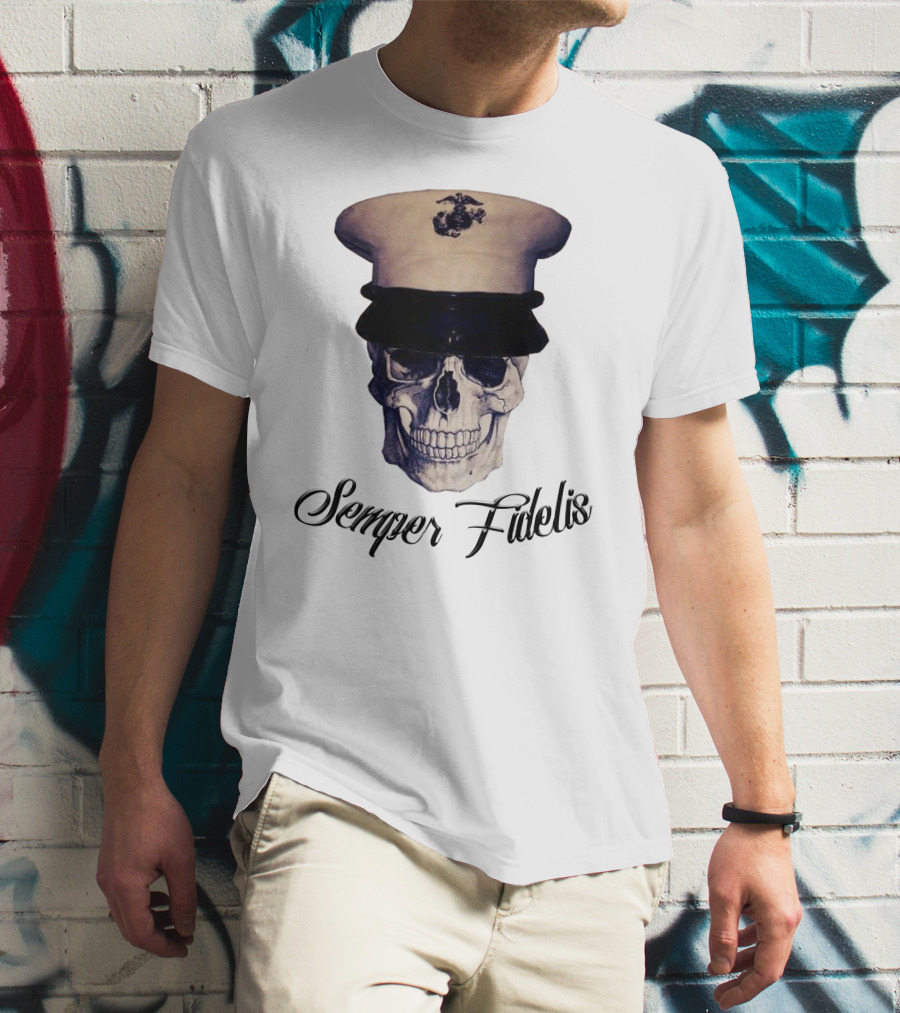 Semper Fidelis Skull Marine Corps T-Shirt