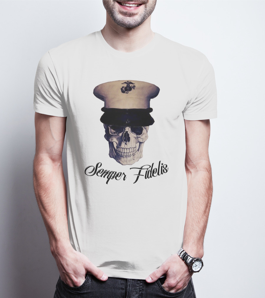 Semper Fidelis Skull Marine Corps T-Shirt