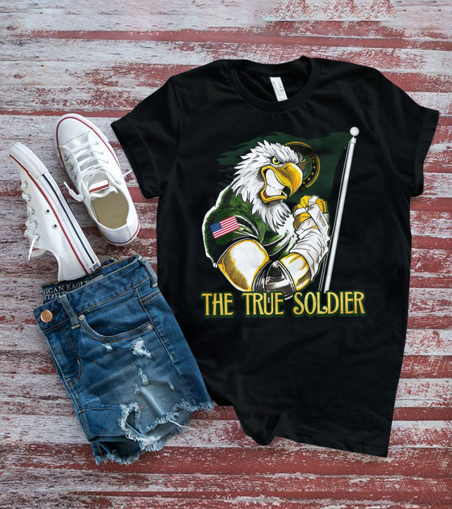 The True Soldier United States Eagle Flag Patch T-Shirt
