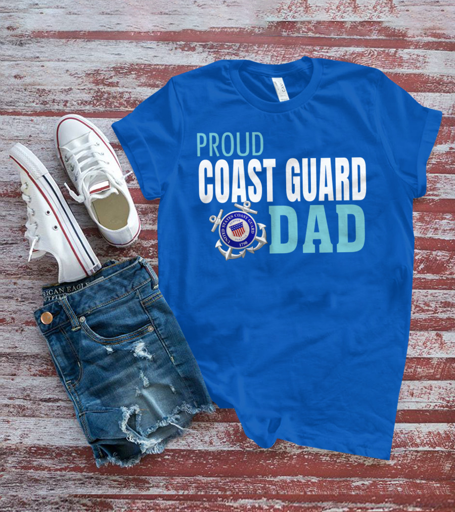 Proud United States Coast Guard Dad 1790 T-Shirt
