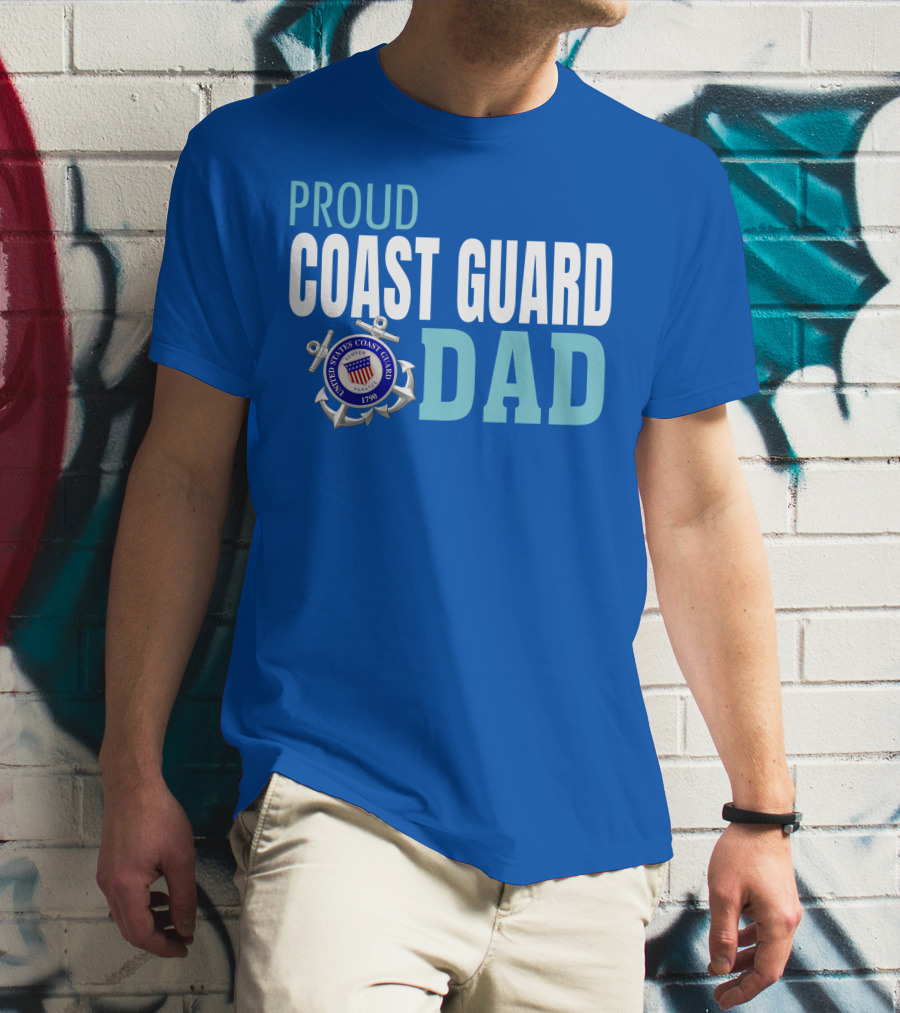Proud United States Coast Guard Dad 1790 T-Shirt
