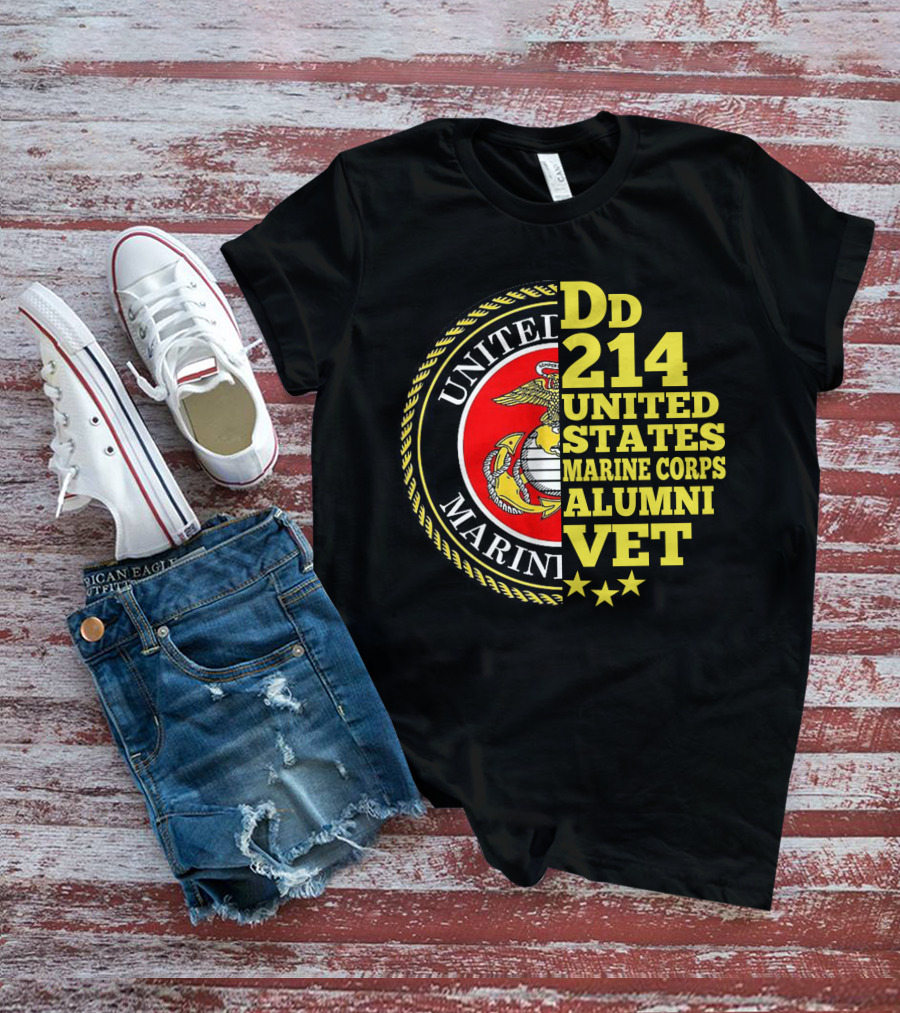 Dd 214 United States Marine Corps Alumni Vet T-Shirt