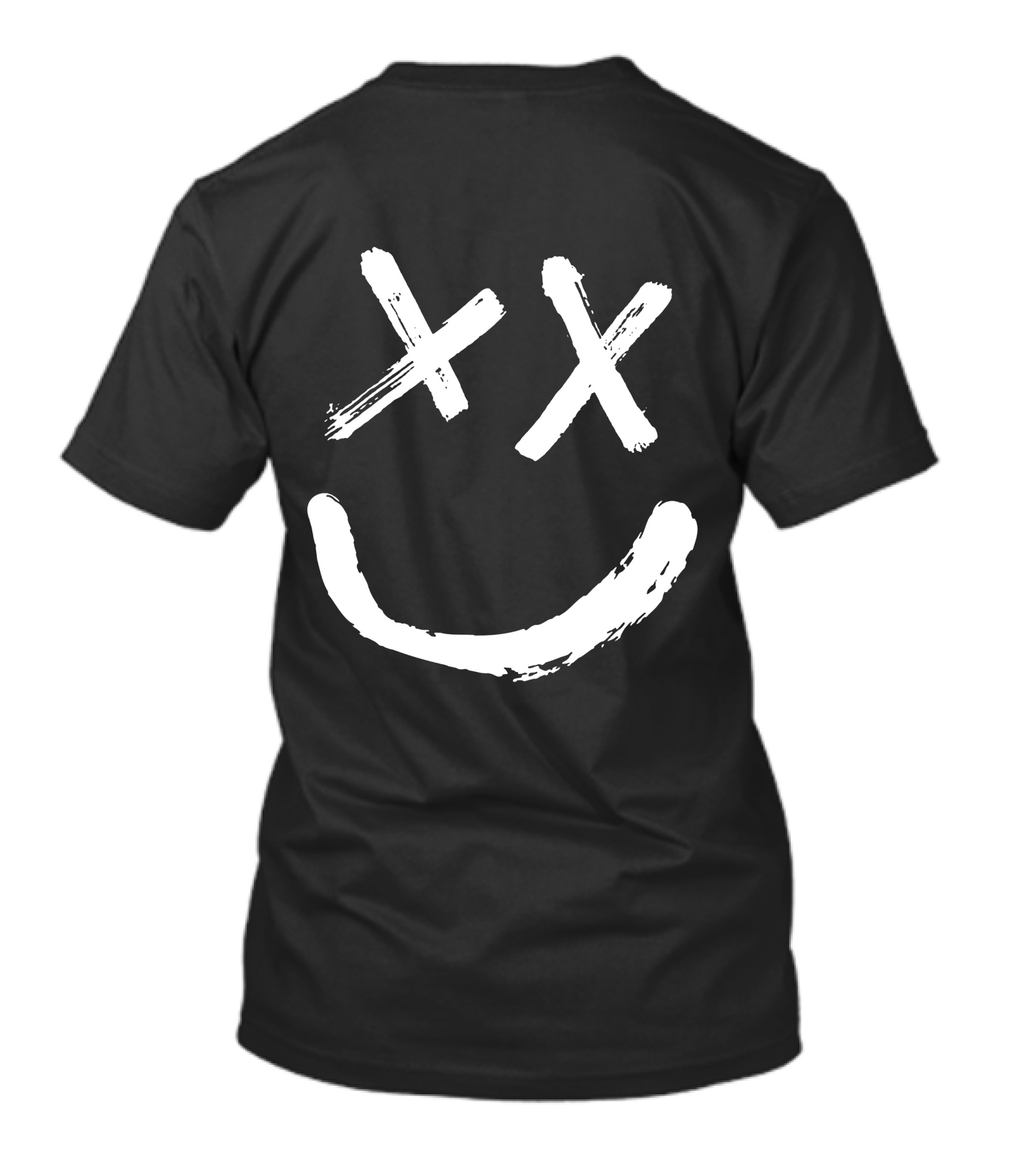 Reverse Smile Distressed Face T-Shirt