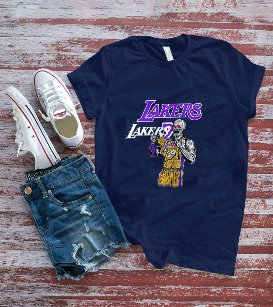 Warren Lotas Lakers Skeleton Basketball Player L7 T-Shirt