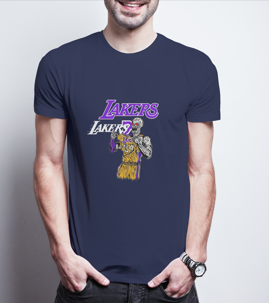 Warren Lotas Lakers Skeleton Basketball Player L7 T-Shirt