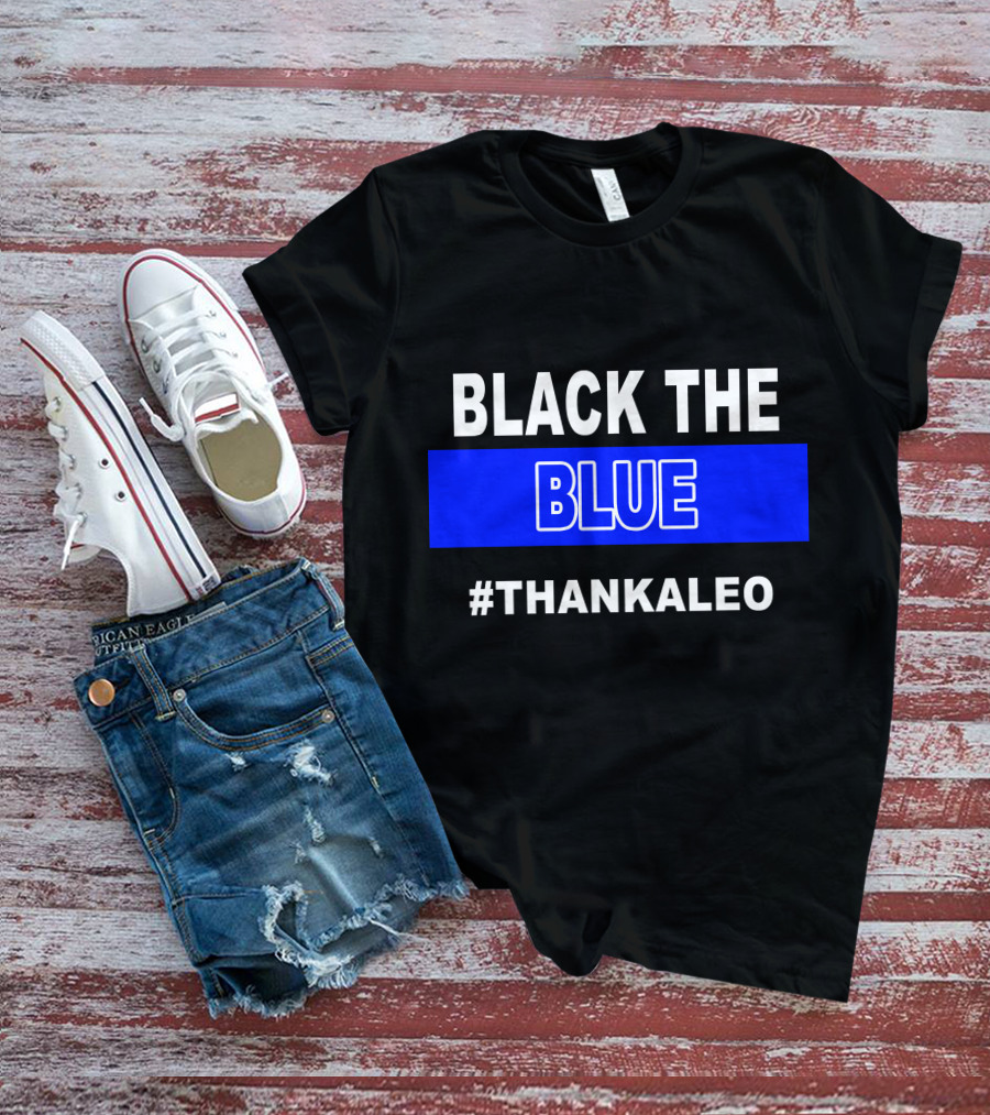 BLACK THE BLUE #THANKALEO Tampa T-Shirt