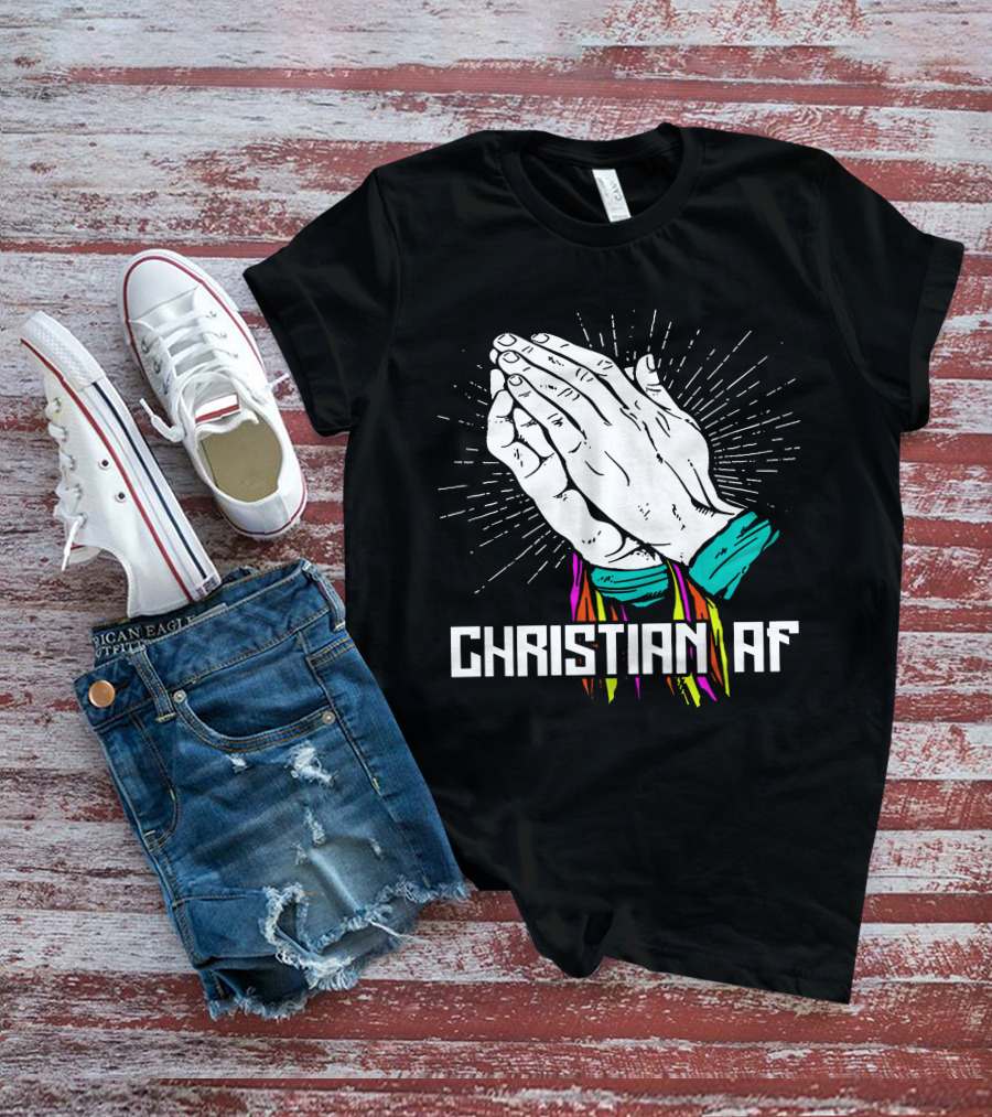Christian AF Young Bucks Praying Hands T-Shirt