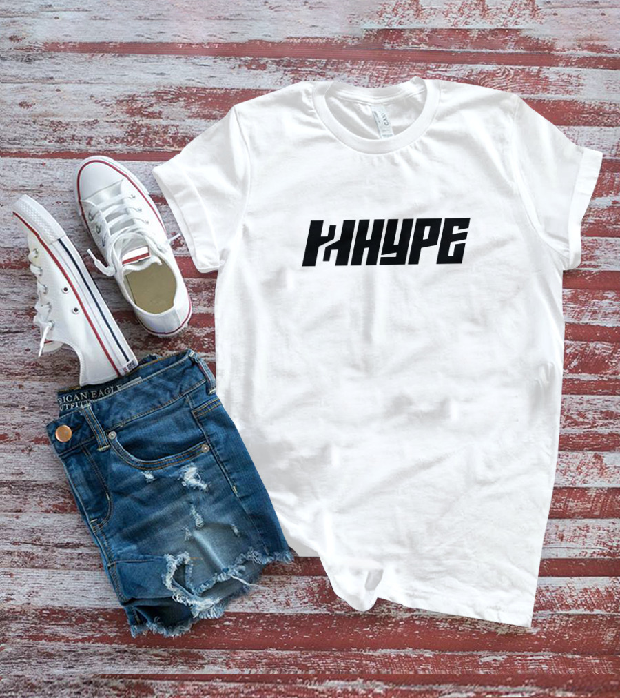 2Hype Bold Black Text Logo White Background T-Shirt