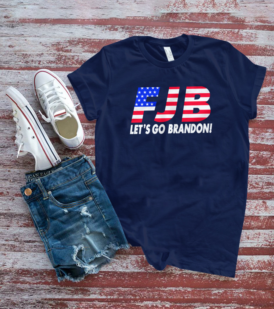 FJB Let's Go Brandon American Flag T-Shirt