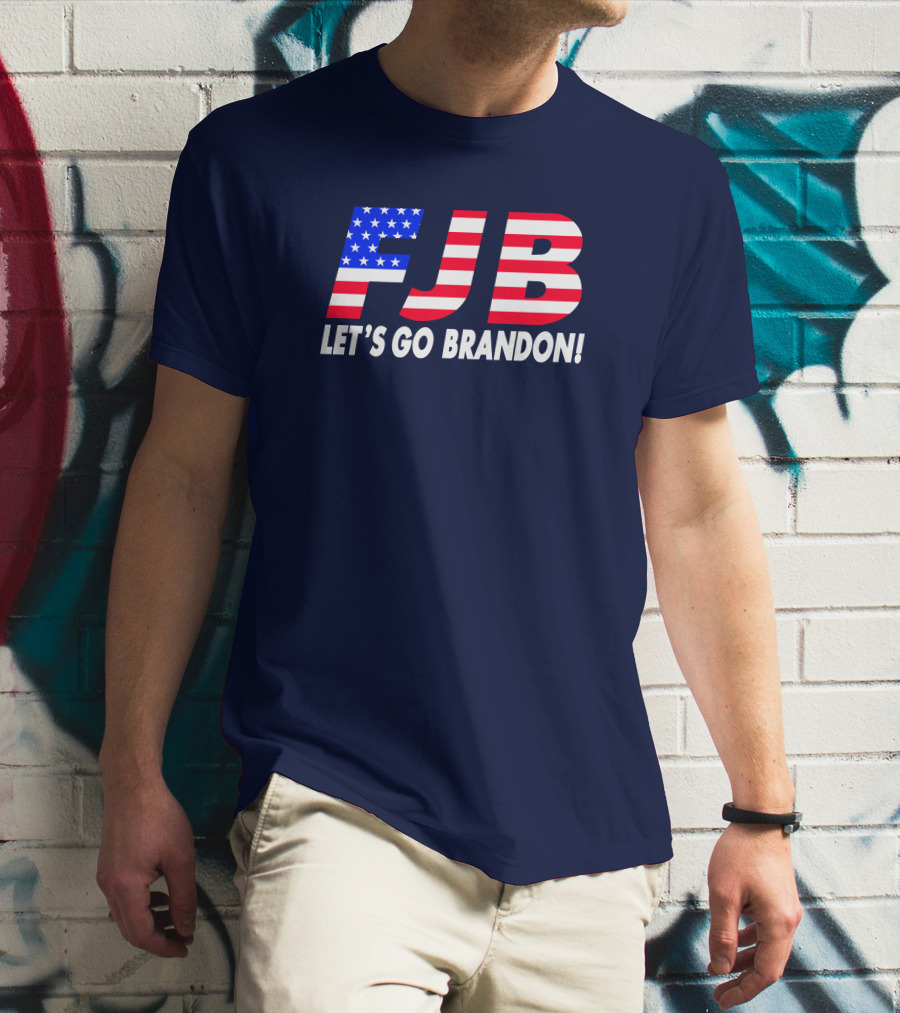 FJB Let's Go Brandon American Flag T-Shirt