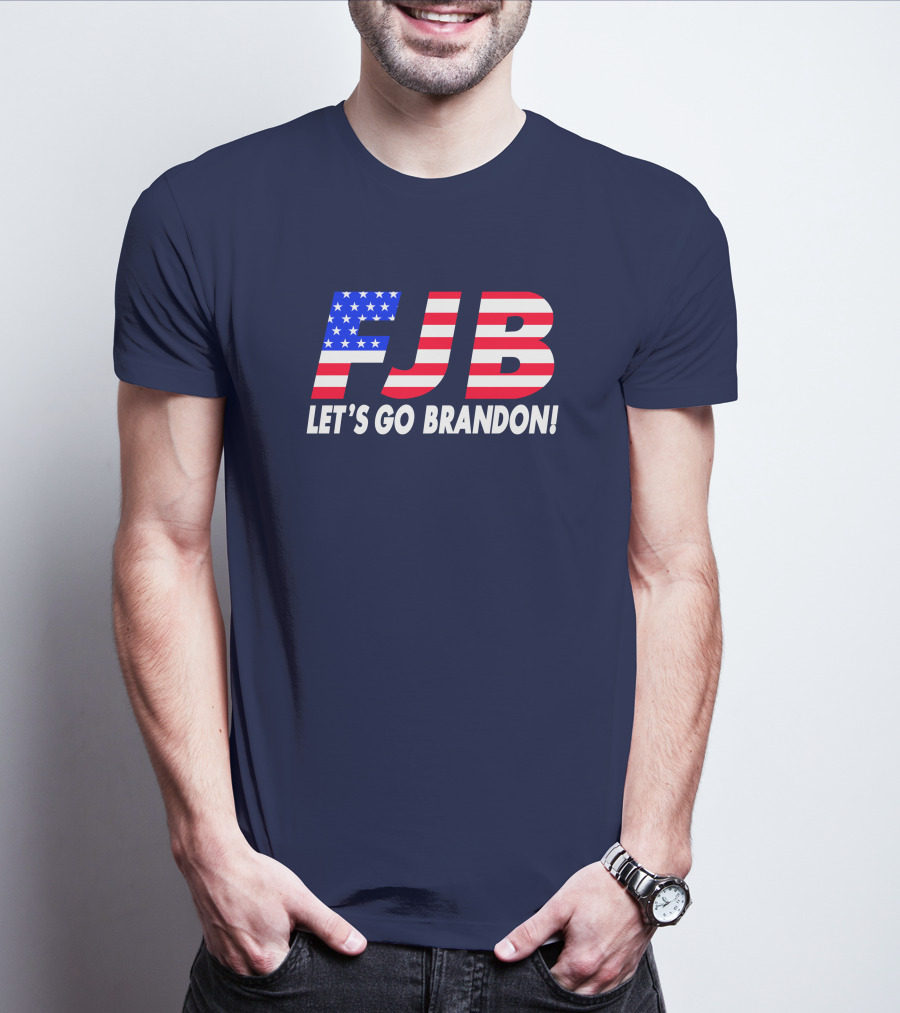 FJB Let's Go Brandon American Flag T-Shirt