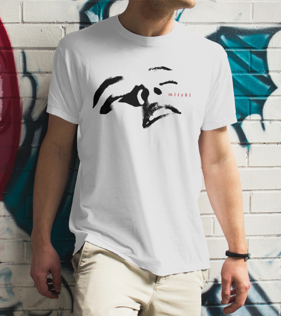 Mitski Abstract Face Brushstrokes T-Shirt