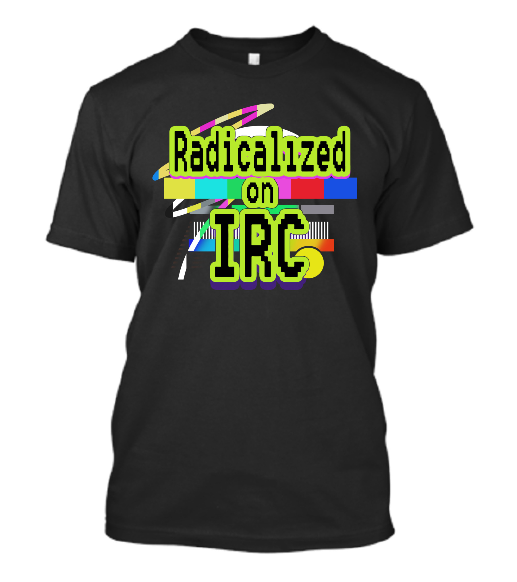 Radicalized On IRC Bright Geometric Abstract T-Shirt